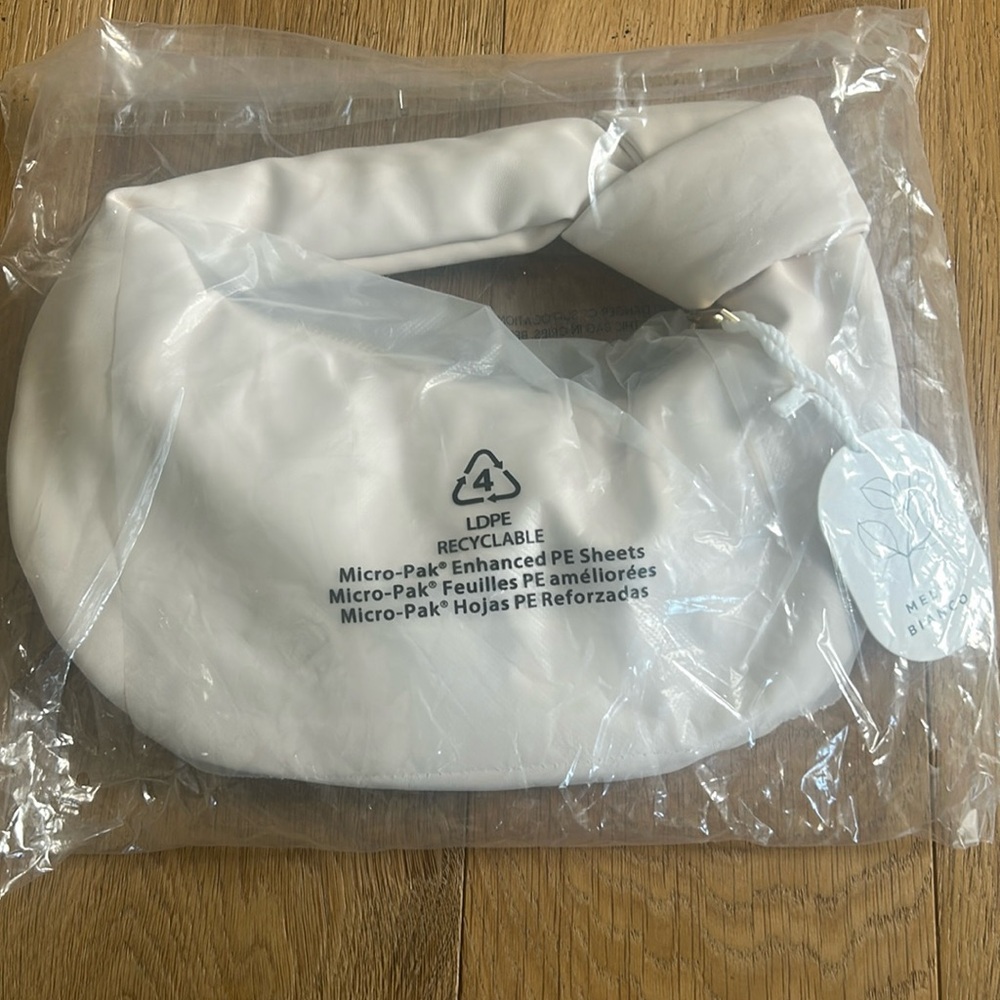 Melee Bianca knot bag in cream